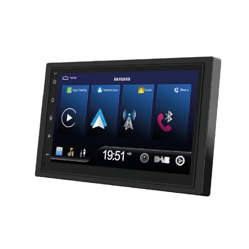 Rádio Auto Aiwa ICD-820DAB 2-DIN (Bluetooth Mãos Livres - USB - Aux In) Aiwa - Aparelhos de áudio e vídeo para veículos e sistemas de painel - bluetooth, usb, aux-in, 7 tft