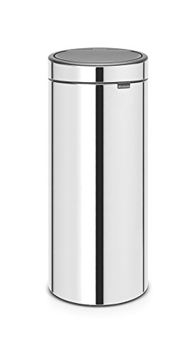Caixote do Lixo BRABANTIA Touch Bin (Plástico - Preto - 32x29.5x72cm) Brabantia - Lixeiras e cestos de lixo - plástico, preto, 32x29.5x72cm