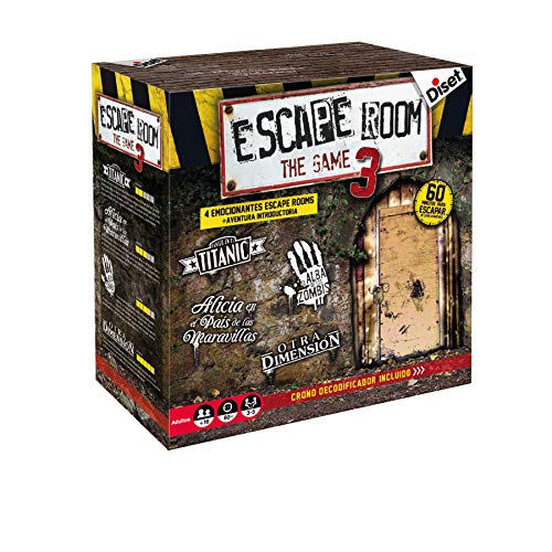Jogo de Tabuleiro DISET Escape Room (Idade Mínima Recomendada: 16 anos) Diset - Jogos - escape room, jogo de tabuleiro, idade mínima 16