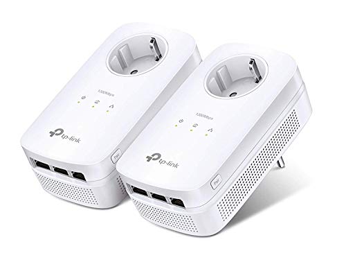 Powerline TP-LINK TL-PA8030P Kit (AV1300 - Passthrough) TP-Link - Adaptadores power over ethernet - av1300, passthrough