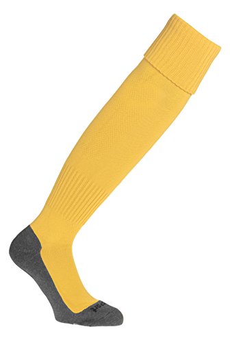 Meias para Homem UHLSPORT Pro Essential Amarelo para Futebol (EU 41-44) uhlsport - Meias Comuns - futebol, amarelo, bandas elásticas, logotipo.