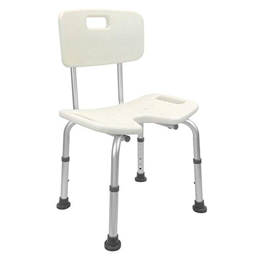 Cadeira de Banho PRIMEMATIK (Branco - Aço) PrimeMatik.com - Bancos e cadeiras de chuveiro - branco, aço