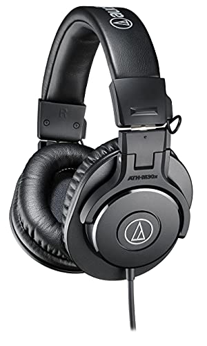 Auscultadores com Fio AUDIO-TECHNICA M30x Audio-Technica - Fones de ouvido e headsets - binaural, preto prateado, 270g