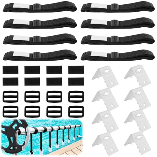 Conjunto de Bandas e Ganchos para Piscinas Solar Aicharynic - Móveis de exterior - bandas, ganchos, piscinas solar