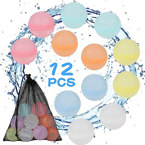 Conjunto de 12 Bolhas de Água Reutilizáveis DIEALLE'S Diealles Shine - Brinquedos - reutilizáveis, 12 bolhas