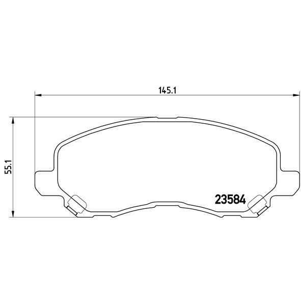 Conjunto de Pastilhas para Travão Brembo P54030 (4 unidades) BREMBO - Sistema de freios de veículos motorizados - brembo, p54030, resistente à água