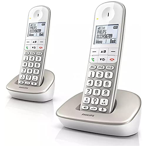 Telefone fixo Philips XL4902S/23 | Branco Philips - Telemóveis - telefone fixo, branco