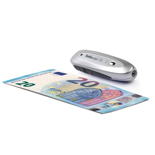 Detector de Notas Falsas SAFESCAN 35 Cinza Safescan - Verificadores de notas bancárias - detector, notas falsas, pilhas, portátil