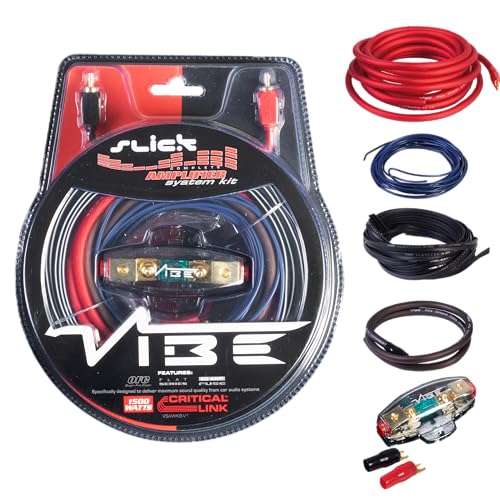 Kit Cabo Auto 1500W VIBE AUDIO Preto e Cinzento VIBE Audio - Sistemas elétricos e de potência de veículos automotores - kit, cabo auto, vibe audio, preto, cinzento, potência 1500W