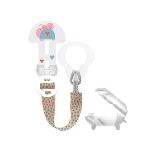 Porta-Chupetas MAM Clip It! e Capa Rosa (0-6 meses) MAM - Clipes e suportes para chupetas - clip it, capa rosa, 0-6 meses