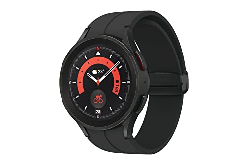 Smartwatch SAMSUNG Galaxy Watch 5 BT 45mm (Suporta SpO2 - Preto) SAMSUNG - Relógios - samsung, galaxy watch5 pro, preto, amoled, tizen os