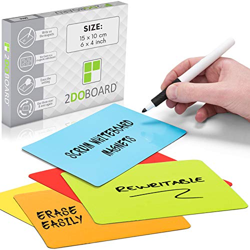 Jogo Didático SCRM MAGNETIC AND REUSABLE CARDS 2DOBOARD - Quadros de exibição - cartas magnéticas, reutilizáveis, cores, nomes