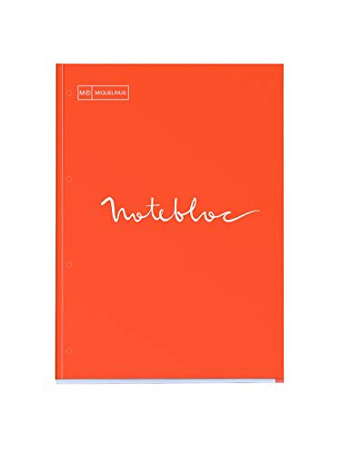 Caderno MIQUELRIUS Caderno de Linhas Amarelo Miquel Rius - Cadernos e bloco de notas - encadernação espiral, capa cartão, margens ribombantes, design suave