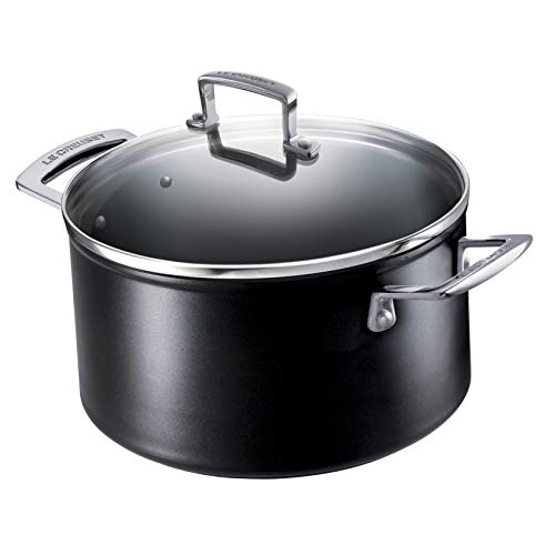 Caçarola com Tampa de Alumínio Antiaderente LE CREUSET Preto 18cm Le Creuset - Utensílios de cozinha - 18cm, alumínio, antiaderente, preto