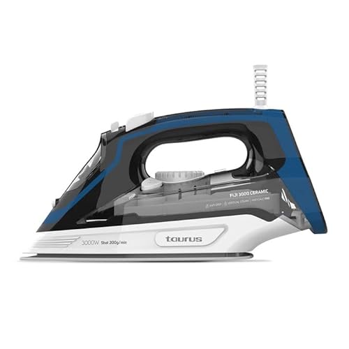 Ferro a Vapor TAURUS 3000 Ceramic (Jato de vapor: 200 g/min - Base: Cerâmica) Taurus - Ferros de engomar - 200 g/min, cerâmica, spray, anticalcário