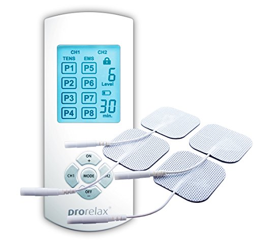 Prorelax Duo Comfort Tens+Em TENS + EMS Preto prorelax - Estimuladores musculares elétricos - tens, ems, preto