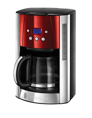 Máquina de Café Russell Hobbs Luna Vermelho Russell Hobbs - Cafeteiras de filtro - máquina de café, russell hobbs luna vermelho, capacidade 12 chávenas