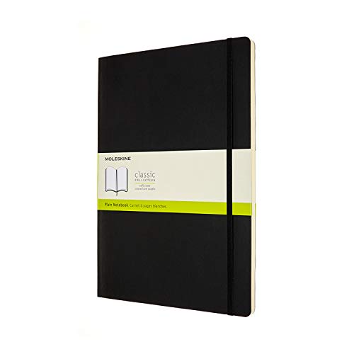 Caderno Pautado Moleskine Soft Preto (A4) Moleskine - Cadernos e bloco de notas - a4, capa dura, fecho de correr, etiqueta
