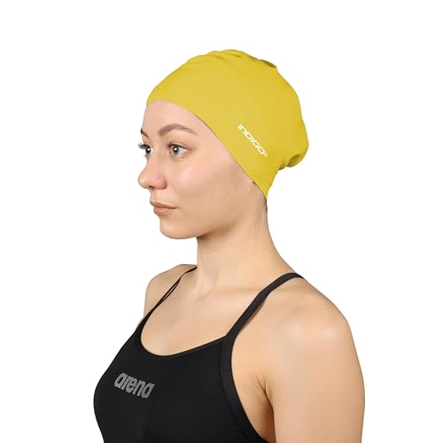 Boné de Natação e Piscina para Cabelo Longo Druna Indigo Sports SL - Toucas de natação - natação, piscina, cabelo longo