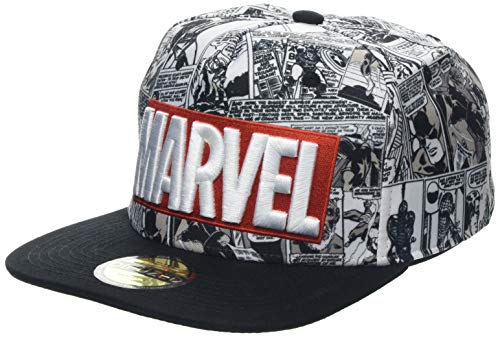 Boné para Homem DIFUZED Marvel Comics Logo e Patrón de Quadrinhos Multicor Marvel - Fones de ouvido - homem, multicor, quadrinhos