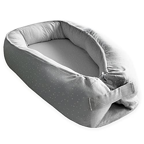 Redutor de Berço DUFFI Baby 096011 (Cinzento) Master Baby Home, S.L. - Móveis para bebês e crianças pequenas - desenrolável, lavável, 76x39 cm, 86x50 cm