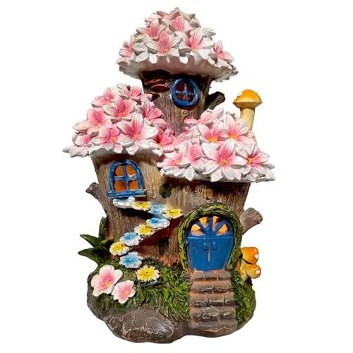 Figura Decorativa CASA DE HADAS com luz solar recarregável TIN DREAMS FACTORY - Ornamentos de relva e esculturas de jardim - luz solar, recarregável