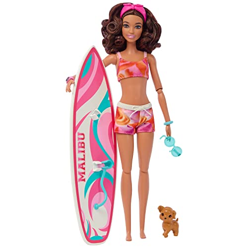 BARBIE: Surfista (Idade Mínima Recomendada: 3 anos) Mattel - Conjuntos de brinquedos - surfista, 3 anos, aventuras