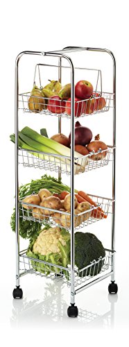 Carrinho de Cozinha KITCHEN CRAFT 4 Tier Kitchen Craft - Carrinhos de cozinha e jantar - cozinha, 4 níveis