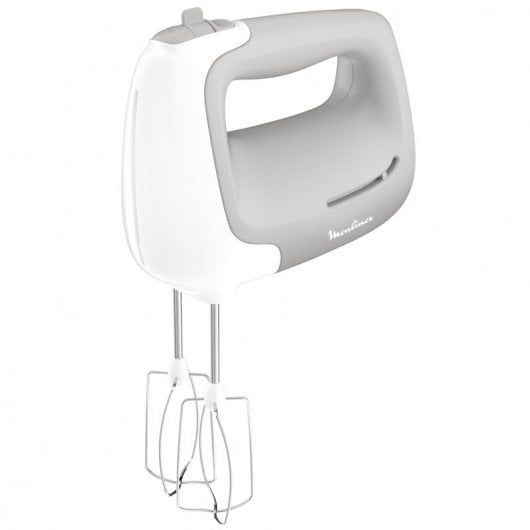 Batedeira MOULINEX HM450 Manual (Cinzento - 450 W) Moulinex - Batedeiras e liquidificadores - 450 W, 5 velocidades, amassadeiras, turbo