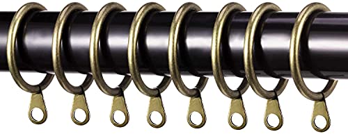 Conjunto de 24 Ganchos para Cortinas HOMEMANIA Dourado HomeElabador - Argolas para cortinas e cortinados - conjunto, ganchos, cortinas, dourado