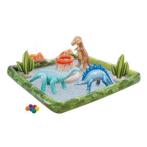 Piscina Insuflável INTEX Dino Splasher (Azul - 488x244cm) INTEX - Brinquedos - insuflável, dino splasher, 488x244cm, azul