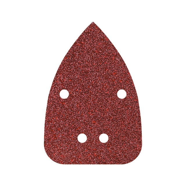 Pack 10 Lixas Adesivas Corindão 80 Perfuradas 96x136mm 1757000 Wolfcraft - Lixa e esponjas de polimento - 10 folhas, adesivas, corindão, 96x136mm