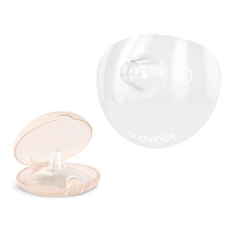 Ponta de Silicone para Seios Suavinex Tamanho M - 2 Unidades Suavinex - Almofadas e protetores de amamentação - silicone, seio, tamanho m, 2 unidades