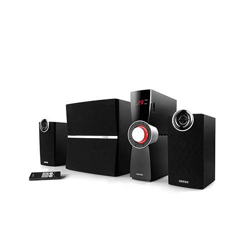 Conjunto de Colunas 2.1 EDIFIER C2XD (Preto - 50 W) Edifier - Alto-falantes - 2.1, 53W, entrada óptica digital, comando à distância