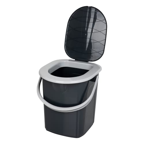 Porta-Campismo BRANQ Home Essential (PP - Preto) BranQ - Home essential - Sanitários portáteis e dispositivos de urinação - 2 pessoas, pp, escoamento de água, porta de entrada