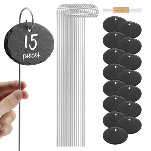 Marcadores para Plantas NAVARIS Oval (15 Un) Kw-Commerce - Etiquetas e tags - 15 unidades, oval, identificação, duas cores