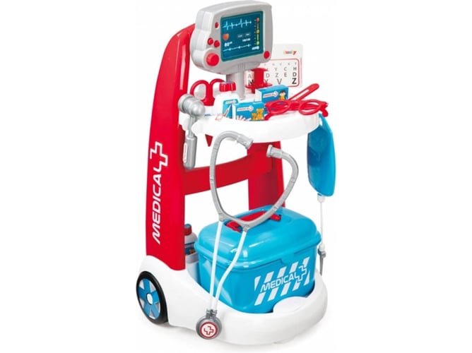 Brinquedo de Construção SMOBY 7600340202 (Idade Mínima Recomendada: 3 anos) Smoby - Brinquedos - brinquedo, construção, idade mínima 3 anos, médico, ambulância, acessórios
