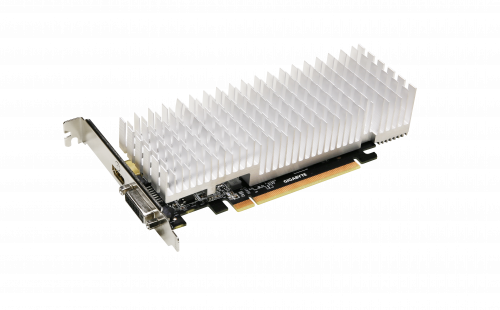 Placa de Vídeo Gigabyte GeForce GT 1030 Low Profile Gigabyte - Placas e adaptadores de vídeo - placa video, gigabyte, geforce gt 1030, low profile, resolucao maxima, memoria ram instalada