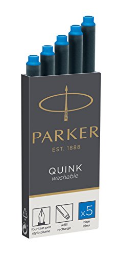 Recargas de Caneta de Tinta Permanente PARKER 1950383 Azul PARKER - Tinta e recargas de caneta - recargas, caneta, tinta permanente, PARker, azul