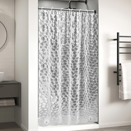 Cortina de Banho OTRAKI com Peso 3D Eva (120 x 200 cm) OTraki - Cortinas de chuveiro - poliéster, impermeável, 120 x 200 cm, 3D Eva