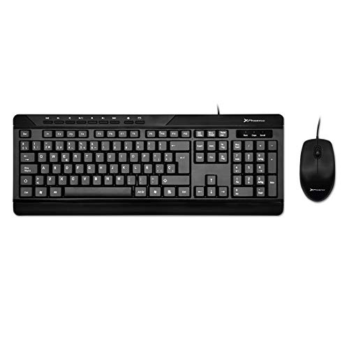 Teclado PHOENIX TECHNOLOGIES PHCOMBOKEYMEDIA (Espanhol - Teclado Numérico) PHOENIX TECHNOLOGIES - Conjuntos de acessórios de computador - usb, espanhol, teclado numérico, preto e branco