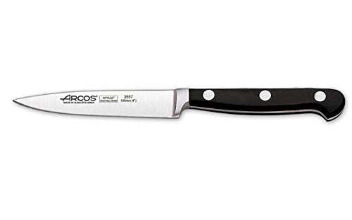 Faca de descascar arcos nitrum 255700 clássico e aço com punho de polyoxymethylene e lâmina de 10 cm Arcos - Facas de cozinha - descascar, arco, nitrum, polyoxymethylene, lâmina 10 cm
