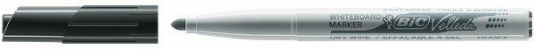 Marcador BIC Velleda 1741 Ponta Redonda Preto BIC - Marcadores e marcadores de texto - ponta redonda, traço médio, 1.4mm, anotar