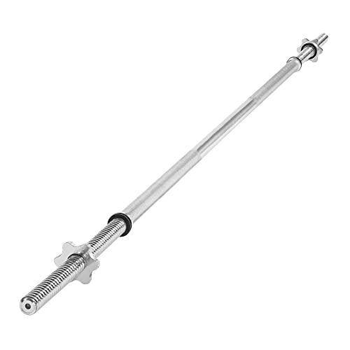 Barra de Pesos HENRY 180 Cm Cromada com Fechamento de Estrela wuuhoo - Exercício e fitness - 180 cm, cromada, fechamento de estrela