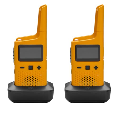 Walkie-Talkie MOTOROLA T72 (16 Canais - Até 8 Km - Até 12h - Amarelo) Motorola Solutions - Rádios bidirecionais - 16 canais, 8 km, 12h, Li-Ion