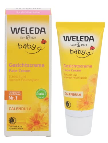 Creme de Rosto para Bebé Weleda Calêndula 50 Ml Weleda - Loção e hidratante - calendula, anti-inflamatória, alivia irritação, 50 ml