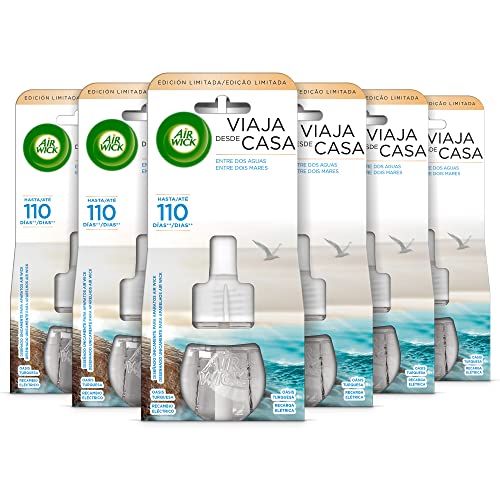 Recarga AIR WICK Electric Oasis Turquoise (6 Unidades) Reckitt Benckiser - Aromatizadores de ambiente - recarga, air wick, electric oasis, turquoise, fragrância, aroma