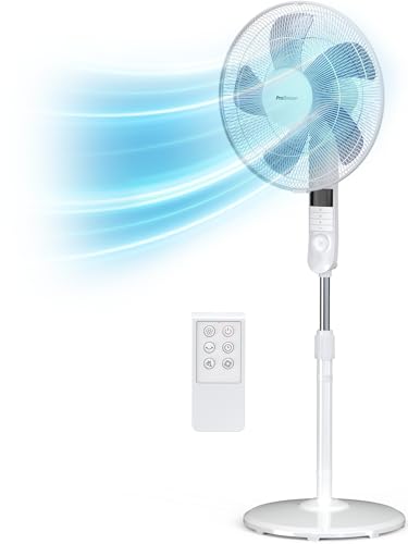 Ventoinha de Pé PROBREEZE Silencioso (3 velocidades - 60 W) Pro Breeze - Ventoinhas de mesa e de pedestal - ventoinha, pé, probreeze, silencioso, 3 velocidades, 60 W