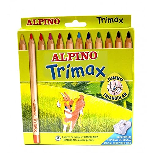 Lápis de Cor ALPINO 490251 (Multicor - 12 Unidades) Alpino - Lápis - multicor, 12 unidades, triable, minha grossa
