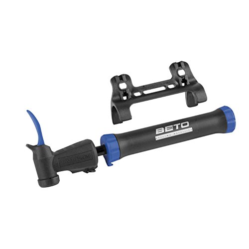 Mini Bomba para Fv Av e Dv Unisexo BETO DOUBLE-SHOT Preto BETO - Bombas de bicicleta - mini-bomba, bicicleta, unisexo, preto
